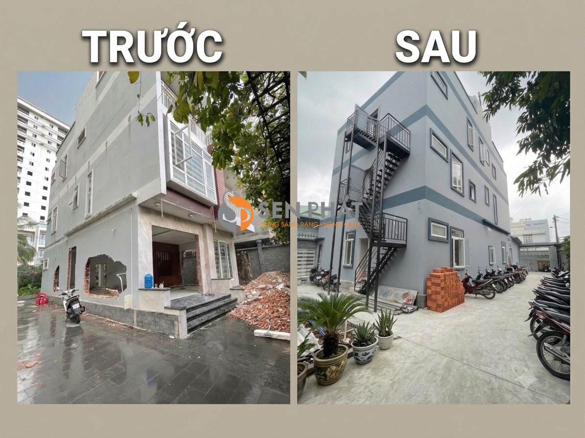 du an cai tao biet thu duoc thuc hien boi sen phat