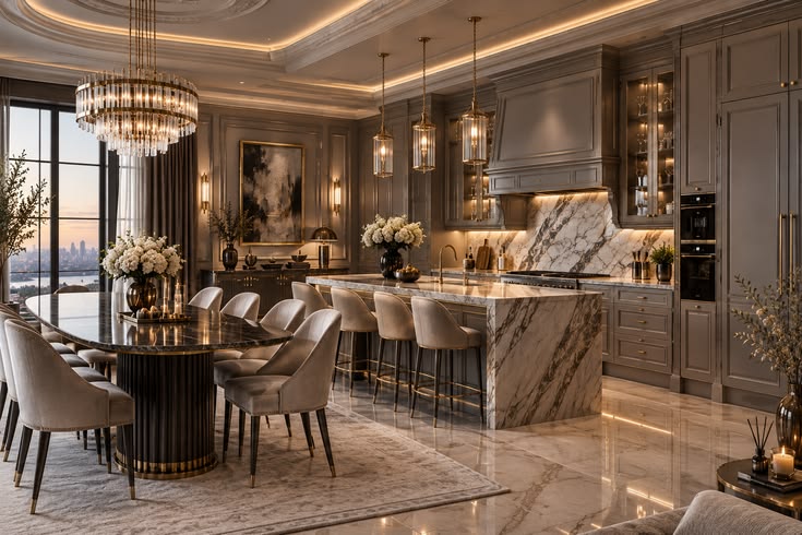 penthouse phòng bếp và ăn