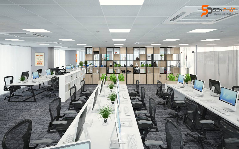 tong quan van phong 300m2 hien dai